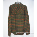 China Casual Grid Flannel Cotton Long Sleeve Men's Shirt Manufactory